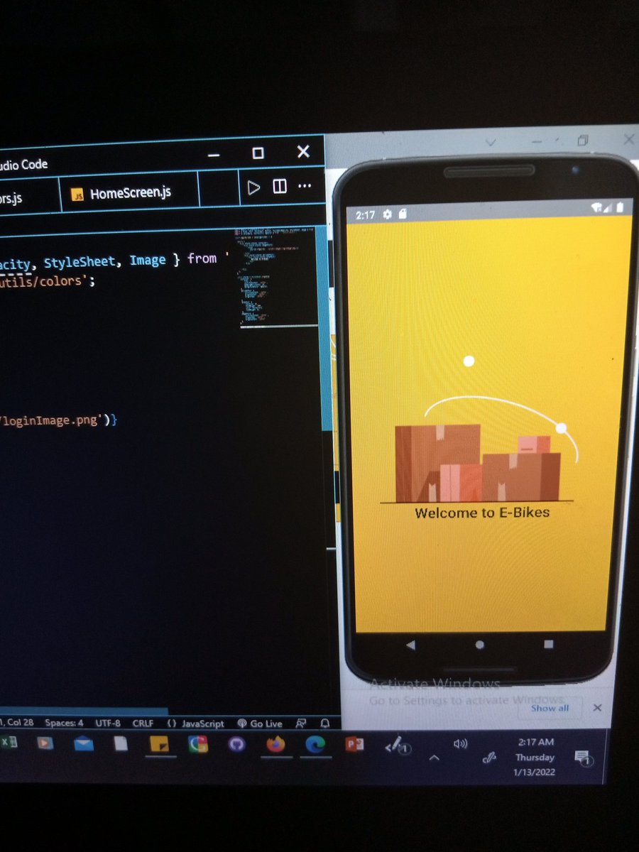 UrFavoriteDev's tweet photo. Cooking up the welcome screen!
#reactnative
#midnightCoding
#mobileappdevelopment
#project https://t.co/SNBasKCzKu