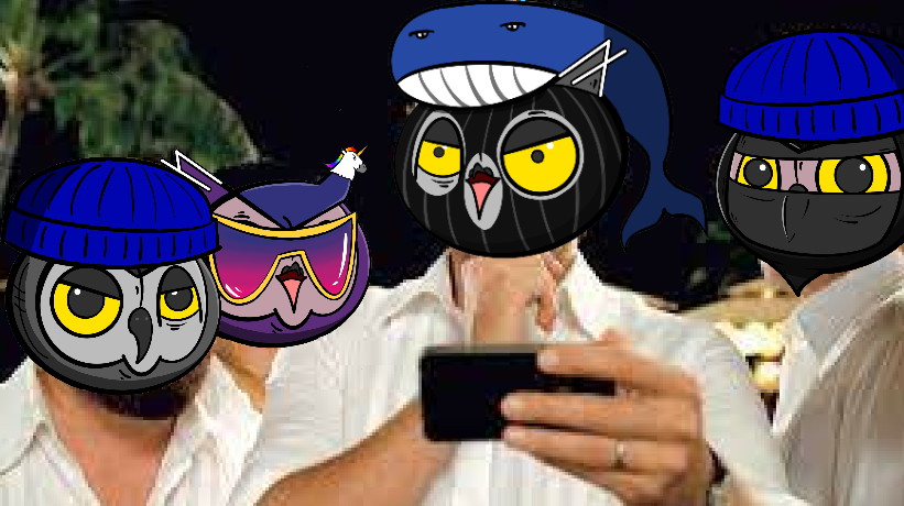 rugmeplz's tweet photo. The homies choosing what to sweep tonight.. @AOWLs_HootGang #Algorand #ALGONFTs https://t.co/D5z5IJ3CAB