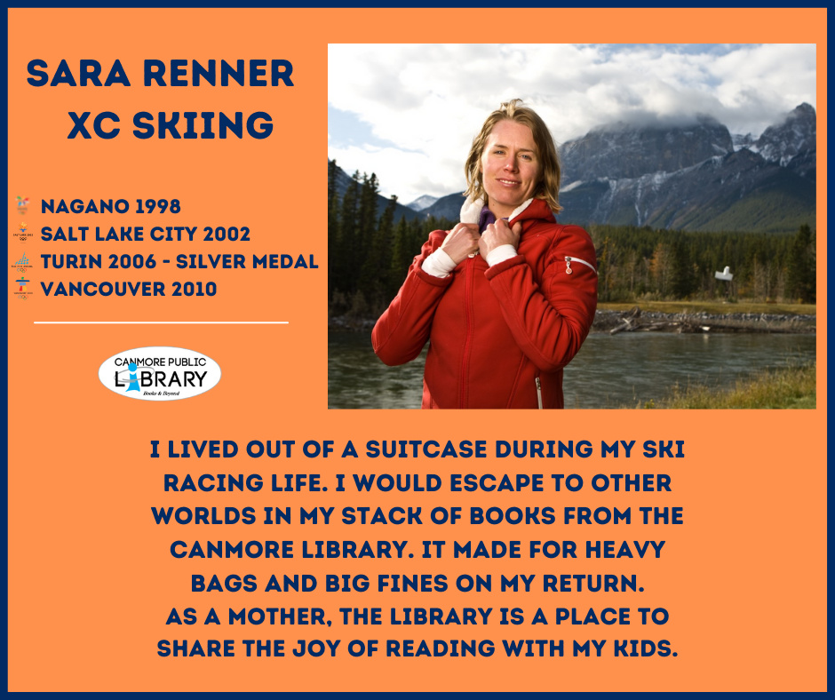 We think ALL of our patrons are Olympic-caliber, but did you know we have patrons who are ACTUAL OLYMPIANS?! So cool! 🎖️ 🎿 ⛸️ 

We have created a beautiful front entrance display honoring them and the Olympics. Come visit us &amp; check it out! 

#olympics 
#canmorepubliclibrary