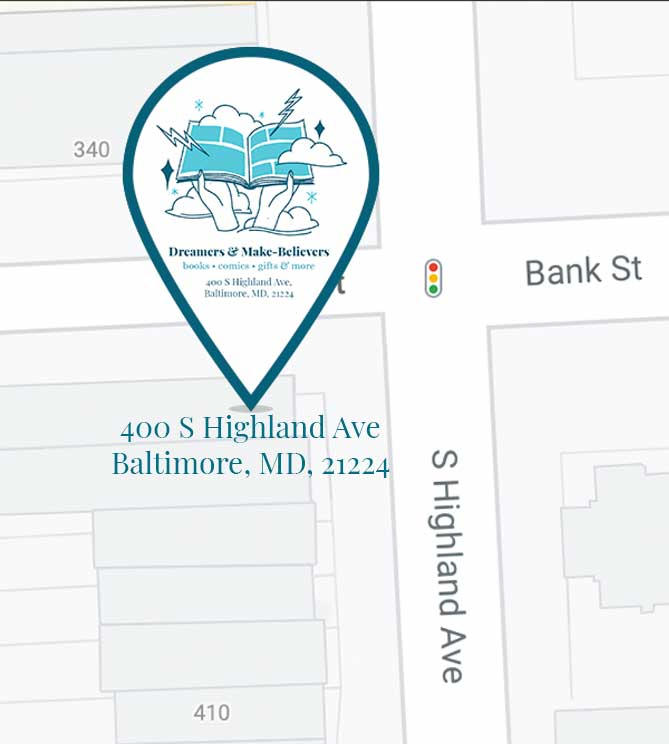 ExtraPagesPress's tweet photo. We welcome a NEW queer-owned retail pledge.

Nestled in Highlandtown Arts District of Baltimore, Dreamers &amp; Make-Believers (@dreamersbmore) will focus on stories by &amp; for BIPOC, women &amp; LGBTQIA+ community.

We humbly thank Miranda Nordell for opening her store with our book. https://t.co/bFZhm74Wdl