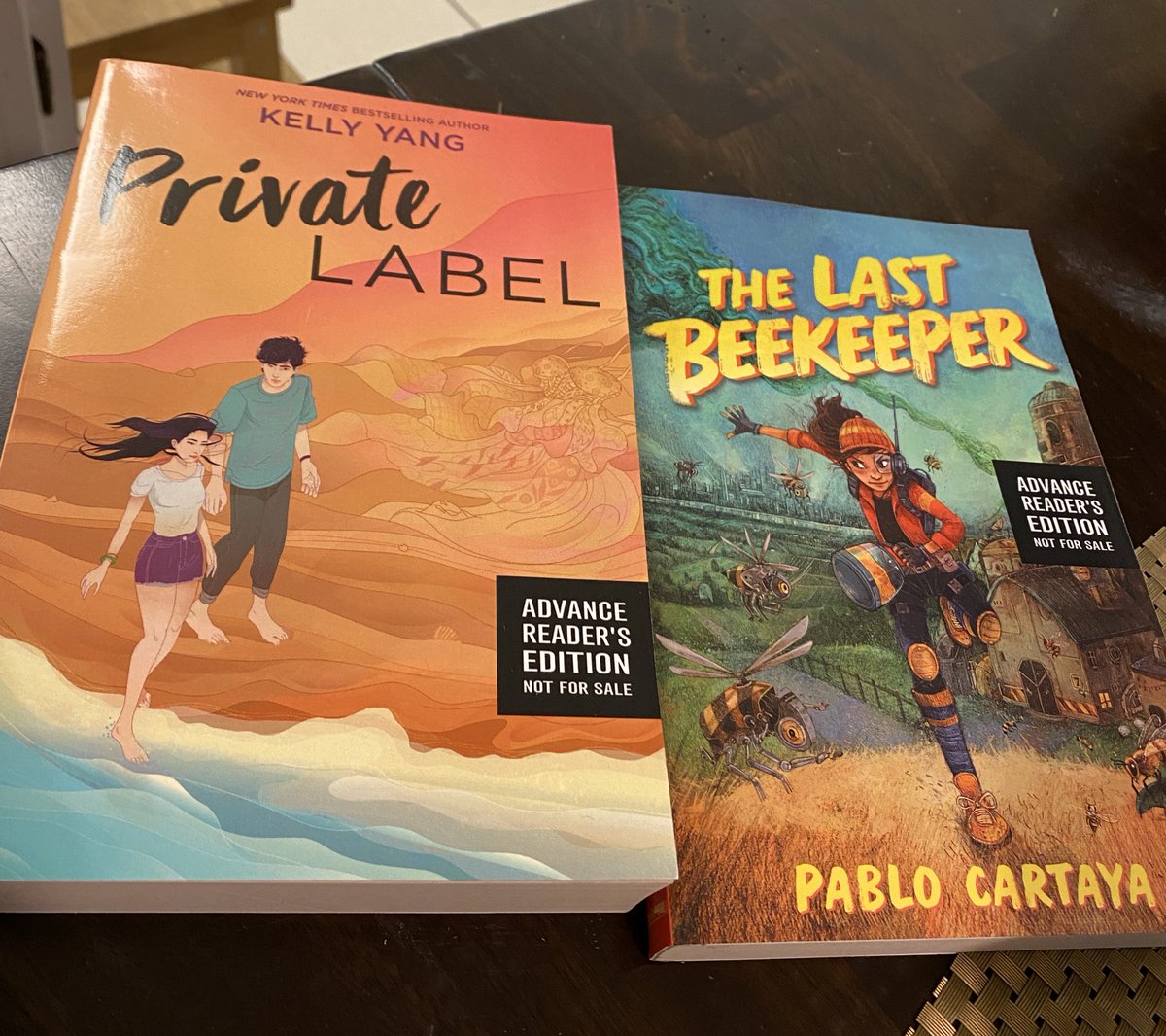 Excited 2 come home to these 2 upcoming spring/summer releases titles-#TheLastBeekeeper by @phcartaya publishes 7/12/22 & #PrivateLabel by @kellyyanghk publishes 5/31/22. #bookposse #bookmail is THE. BEST! 🤗📚