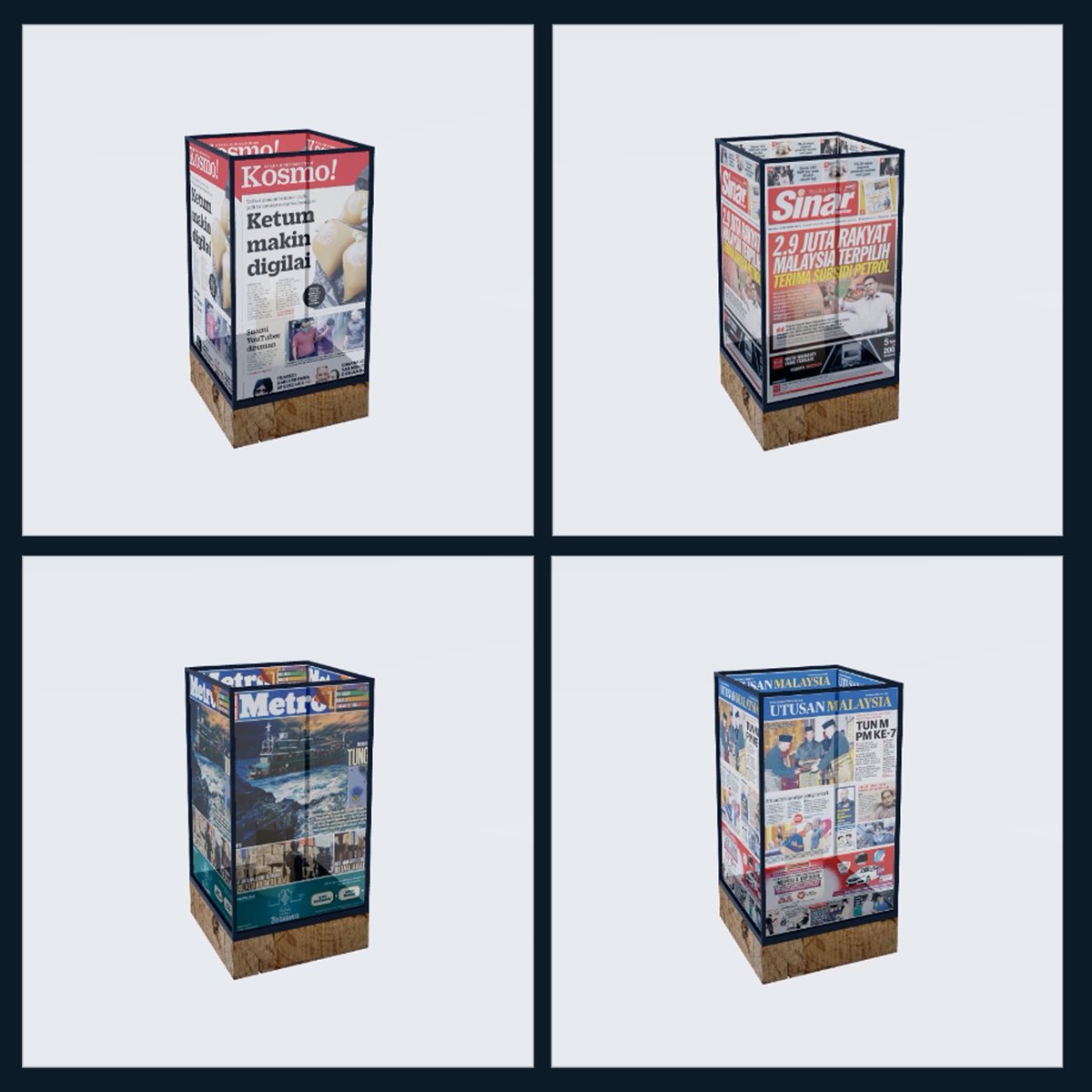 GM Pentasian! Shilling my Lantera Surat Khabar Lama Series, available now on my Pentas! Feel free to check and grab some may it brighten your day ✨

Kosmo
app.pentas.io/nft/170761

Sinar
app.pentas.io/nft/170760

Metro
app.pentas.io/nft/170755

Utusan
app.pentas.io/nft/170751