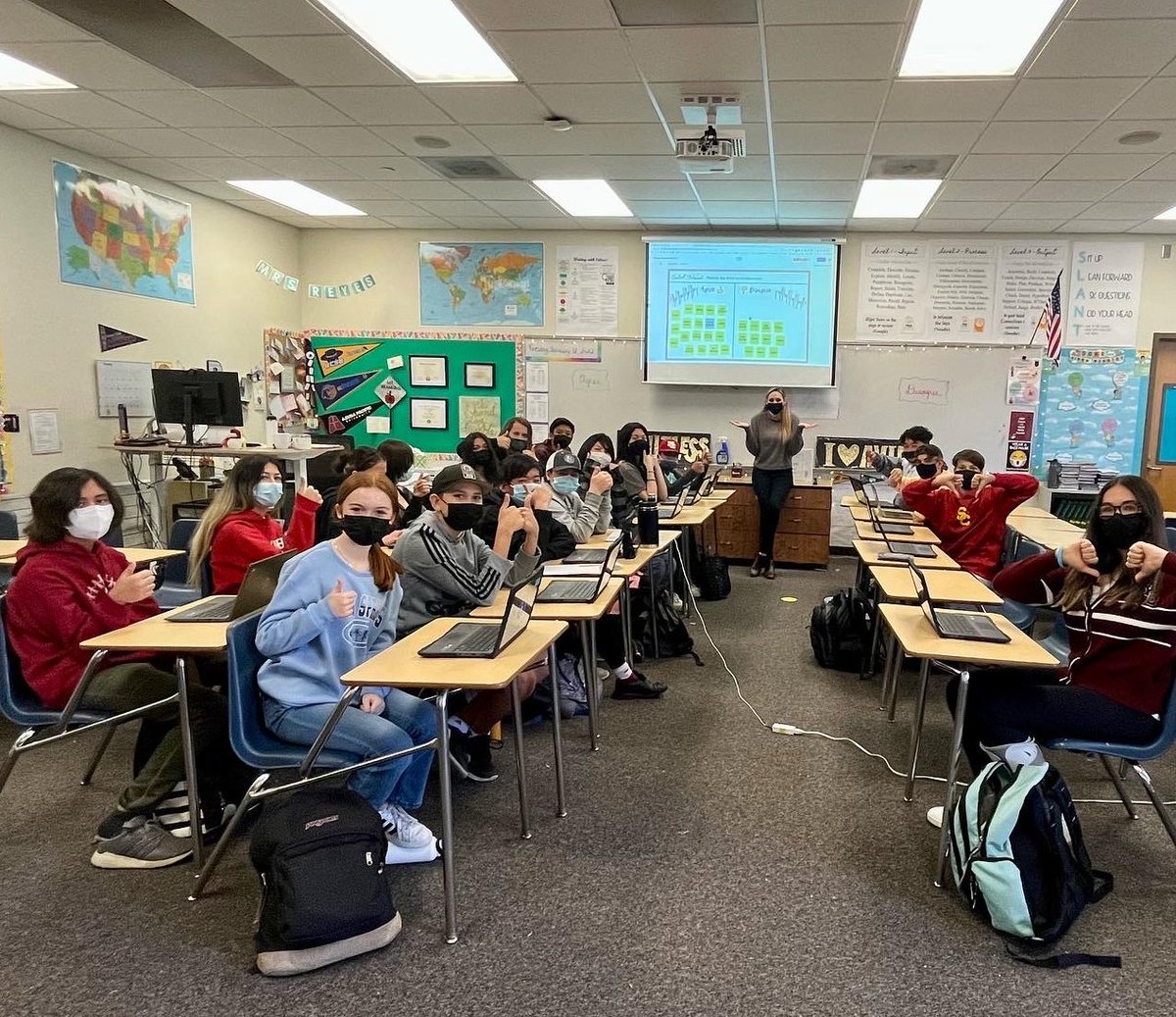 DReyesEdu's tweet photo. Our #PhilosophicalChairs debates were a blast this week! Various tools including @Padlet &amp; @GoogleforEdu #Jamboard helped support student choice, engagement, research, &amp; equitable voices. See how to do this in person, hybrid, &amp; fully virtual: https://t.co/f6JQOnAHYn #classdebates https://t.co/gm2HsrHHTg
