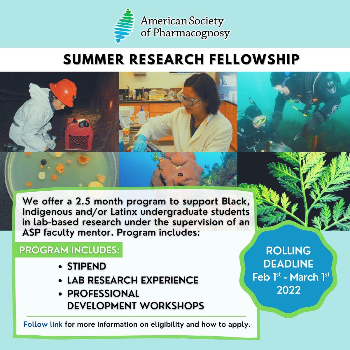 ASP Summer Research Fellowship pharmacognosy.us/asp-summer-res…