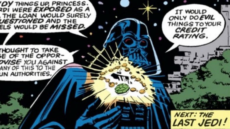 People are moaning and groaning about how the most recent episode of #BookofBobaFett “IsN’t StAr WaRs” or it’s “DiSnEy WaRs”. Would it be more “Star Wars” if Darth Vader tried to tank Leia’s credit rating like he did back in 1981’s comic “The Third Law”?