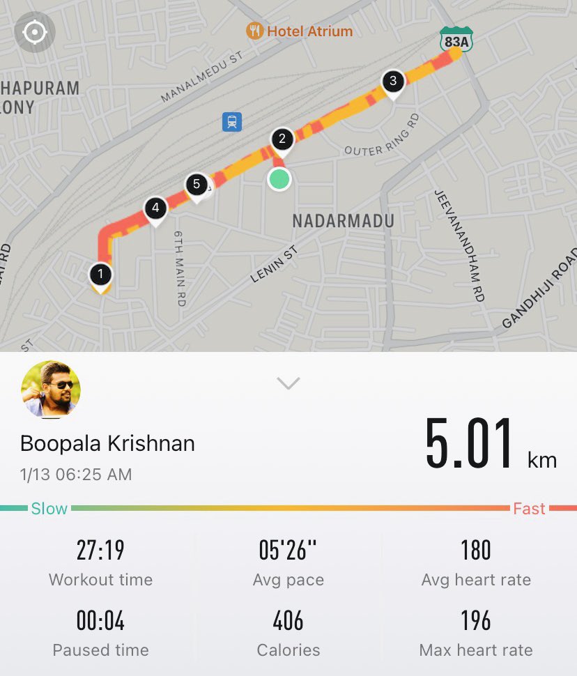 Boopalakrish's tweet photo. Fastest 5km Run Bro🔥 @pup116 What About Yours Bro Today..?

#100DaysOfRunningChallenge https://t.co/k8Q2QFSIgr