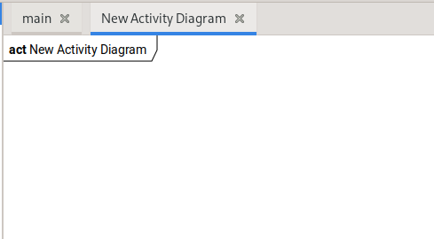 In our upcoming release of version 2.8.0, based on popular demand, we now support diagram types! If you create an activity diagram, for example, it adds diagram info to the upper left of the diagram and collapses the toolbox to only show the relevant tools for that diagram.