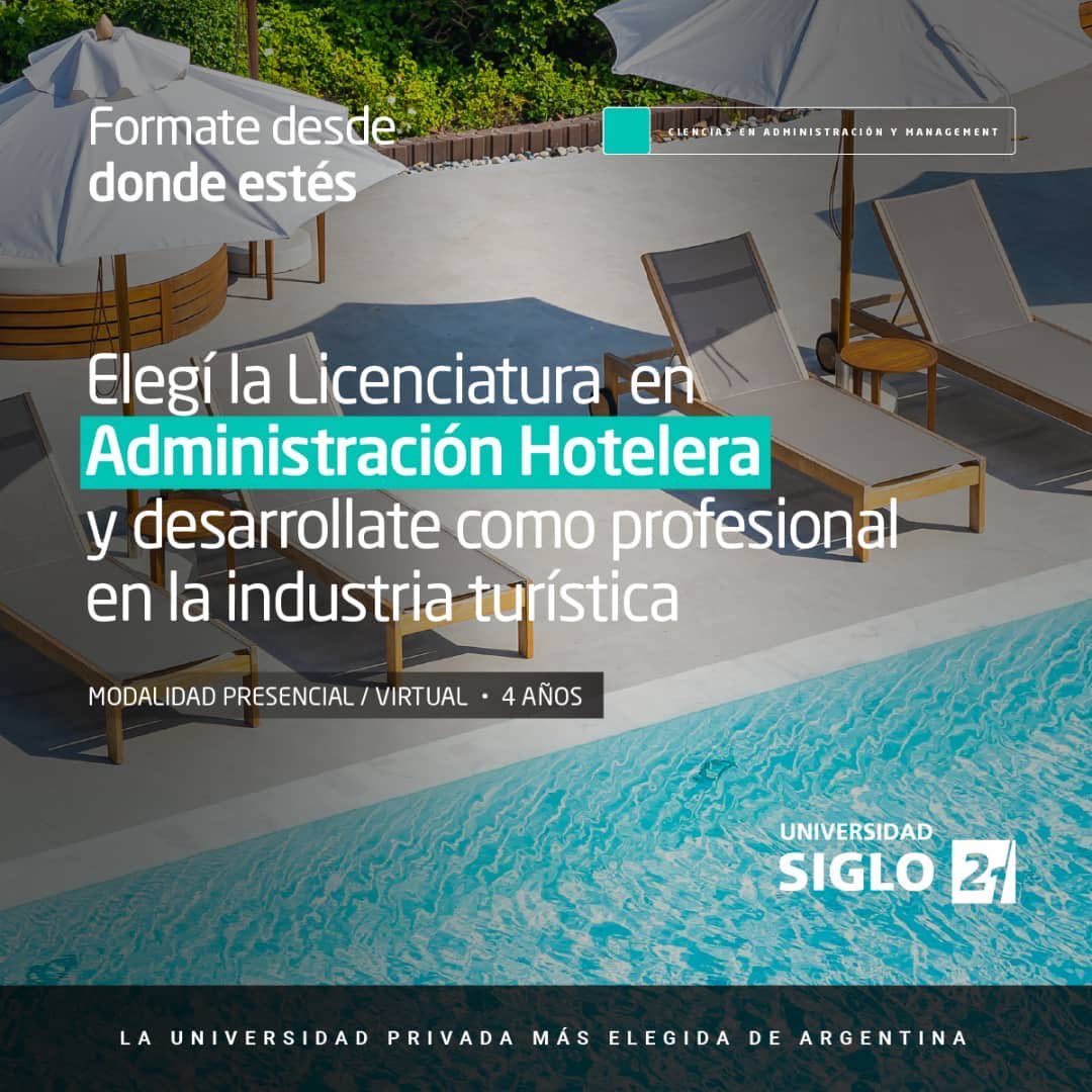 causantafe's tweet photo. Estudiá de manera integral y adquirí conocimientos económicos, administrativos, jurídicos e informáticos necesarios para liderar este sector fundamental de la industria turística. Con prácticas, visitas y doble titulación con la carrera de turismo. https://t.co/MThQscEMjs