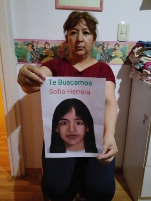 desaparecidaorg's tweet photo. Sofía Herrera está desaparecida desde el 2008 en Tierra del Fuego. Ella cumplió 17 años y la mamá no deja de buscarla!!. Sigamos compartiendo!, cualquier información avisar #URGENTE al ☎ (02964) 435000. https://t.co/MUp1bWvpGH