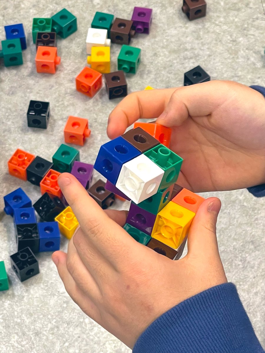 MrPanford's tweet photo. Sometimes all we need are building blocks and a challenge to put up the tallest stable structure. Was fun seeing students display creativity and ingenuity as the explained their rationale and approach to problem solving. #MYPmaths #edutwitter #ISUmng https://t.co/ZUGWfKEb2t