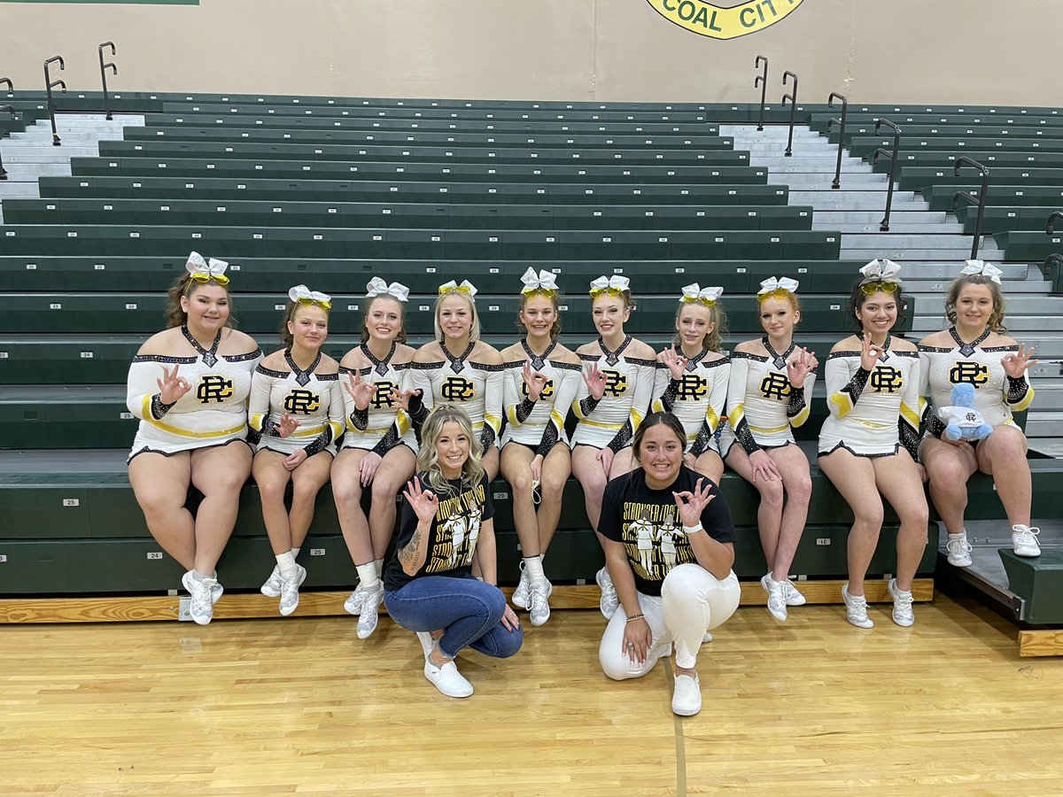 Late update, but your RCHS cheerleaders placed🥉at conference today! We have some work to do for Sunday! We compete at Oak Forest &amp; take the mat at 1:55!