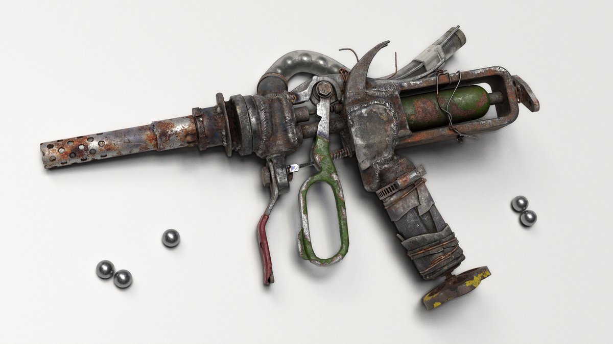 Marmoset on X: Toolbag Artist Highlight - Post-Apocalyptic Gun by Kirill  Rudenko See more of their work:  Rendered in  #Toolbag. #HardSurface #3D #3Drendering #render #lighting #Rendering  #3Dtexturing #texturing #cgi #lookdev