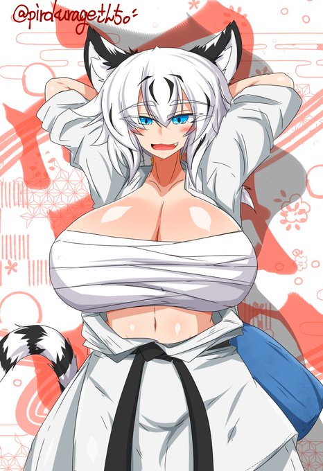 よその🐅_φ(:3」∠)_ 
@pirokurage さんちの新年白虎先輩💪
イケメン女子が…好きなので… 