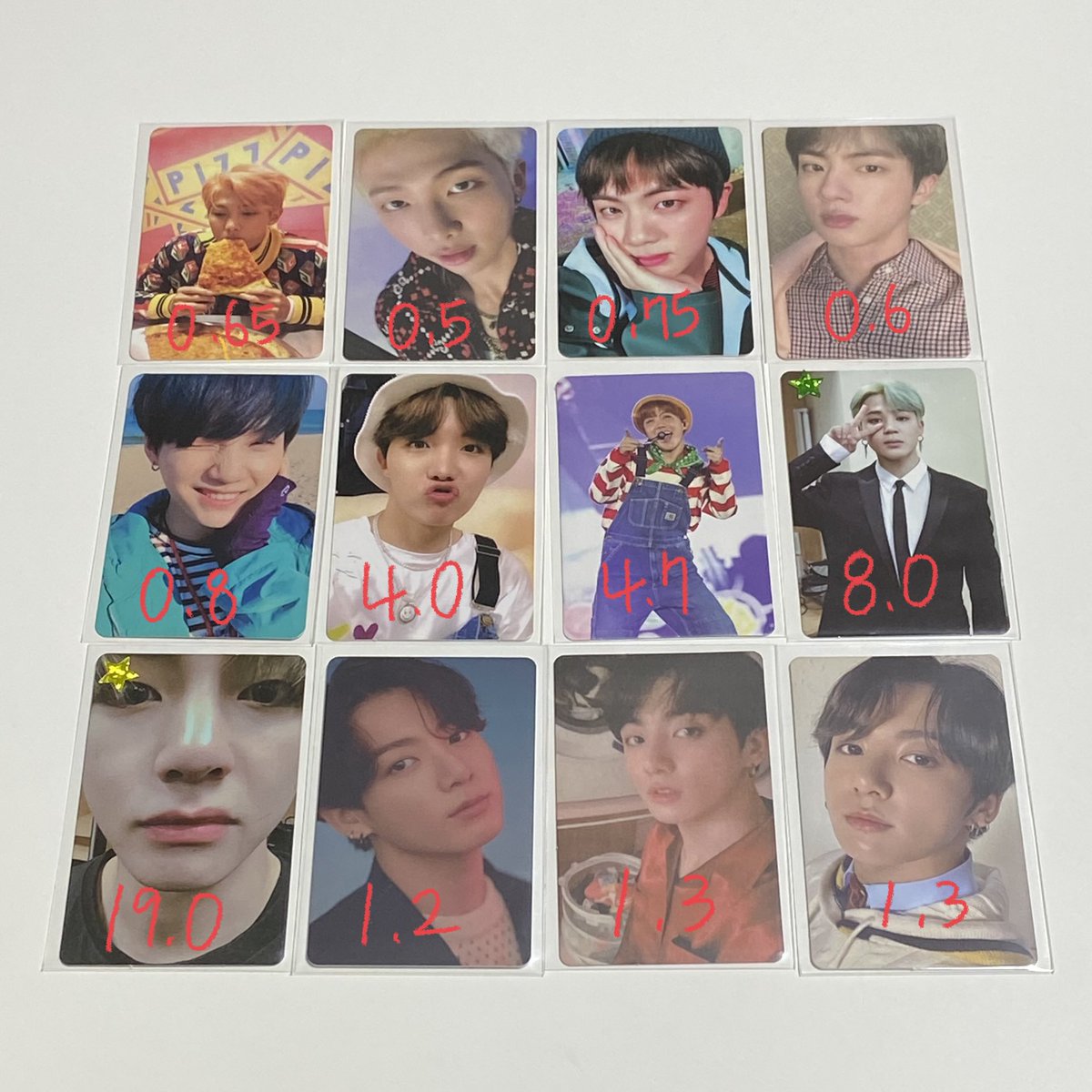 dm82_dm82's tweet photo. 방탄소년단 방탄 포토카드 포카 bts photocard 남준 rm 진 석진 jin 슈가 윤기 suga 제이홉 호석 jhope 지민 jimin 뷔 태형 v 정국 jk jungkook
all 택포 110.0 일괄 우대
사진은 운미포 가격
⁃ 별 표시 포카는 하자 있음
⁃ 자세한 사진, 영상 인증 다 가능
⁃ 너무 예민하신 분 X / 환불 교환 불가 https://t.co/xRlHzWmzpW
