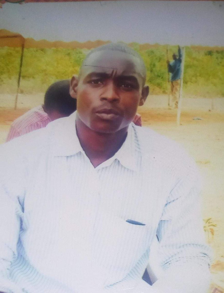 Shared by @Anamidaudi 

Samson Odongo who was shot dead during Mukuru Kwa Njenga evictions protest. His body is still lying at the City Mortuary. Elizabeth 30, the wife of the deceased will never forget 27th Dec 2021. 1/
#StopExtraJudicialKillings
#stopforcedmukuruevictions