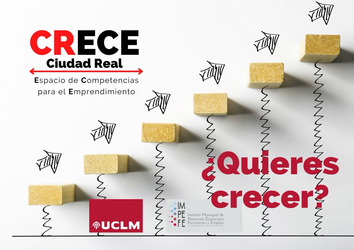 uclm_es's tweet photo. ☑️ ¿Tienes en mente un proyecto emprendedor individual o colectivo?, ¿se trata de una iniciativa social y sostenible?
Inscríbete en el #ProgramaCRECE de @cipeuclm e @impefe y recibe formación específica y mentorización.
Información e inscripciones: https://t.co/yu6Zj3l3JA https://t.co/mJfBpPBiLD