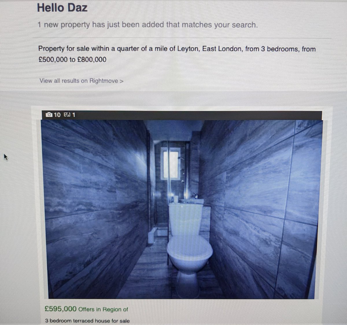 DazAhern's tweet photo. Anyone looking for an expensive, creepy and ominous bathroom in East London? https://t.co/bxCCu9Lc6N