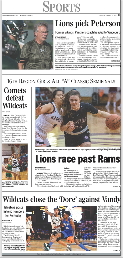 SparksWillFly35's tweet photo. Thursday sports front! Local work by @zklemmeADI @CollierSZLive @jxflavell 

Cameo by the one-and-only @keithtaylor21 https://t.co/NptAVWzVM2