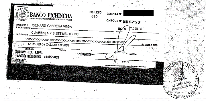 JuicioCrudo's tweet photo. El perito de la Corte de Sucumbíos, Richard Cabrera, recibió $ 300.000 a cambio de que los abogados demandantes redactaran su informe contra Chevron. https://t.co/PbgDhKvZbl https://t.co/PtaxYakwvQ