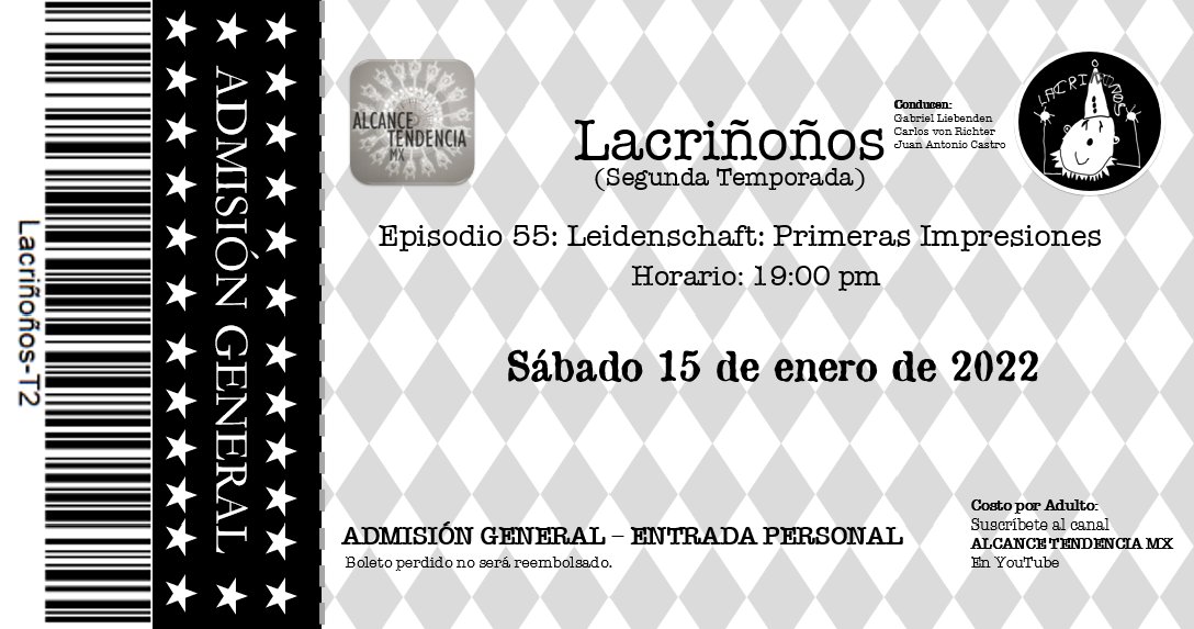lacrinonos's tweet photo. #Lacrimosa #Lacriñoños #LacrimosaLeidenschaft 

En el episodio de esta semana: nuestras primeras impresiones sobre Leidenschaft.

No se pierdan este análisis, en donde ganó la pluralidad de opinión.

Sábado 15 de enero de 2022 

https://t.co/rHk4T5cBkn https://t.co/cOjLGx0UG4