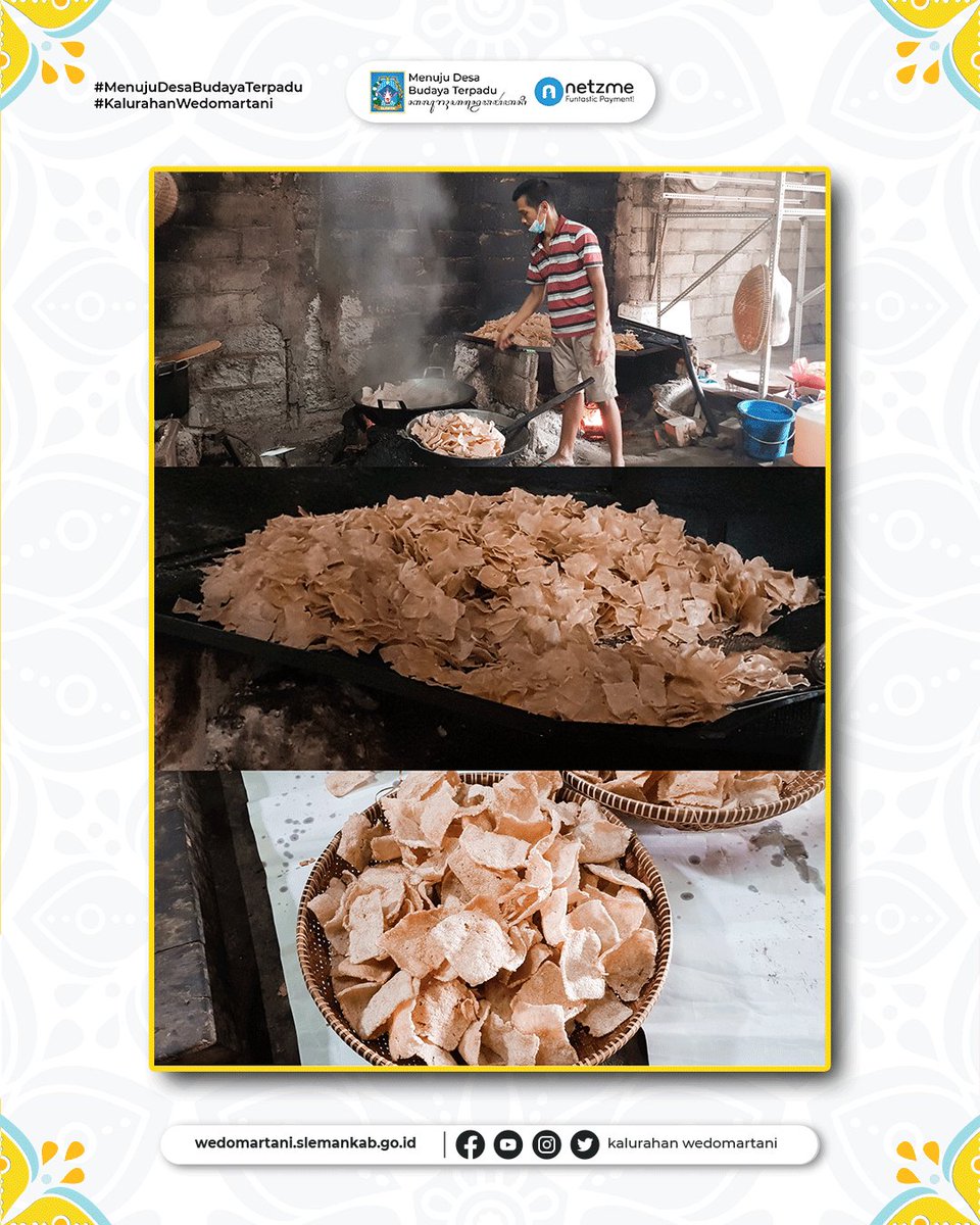 Lempeng ingkang pun damel saking sekul, biasanipun ndamelipun ngagem garam bleng kagem ngenyalaken jladren krupuk. Ndamelipun lempeng uwos meniko dipun lampahaken ngagem alat-alat tradisional.
#wedomartani #KulinerJogja #tradisional #jogjaistimewa #sleman