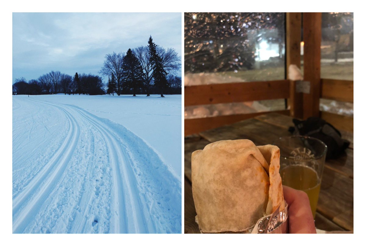 Ski, followed by a burrito on an outdoor patio. Doesn’t get more #wintercityyxe than this!