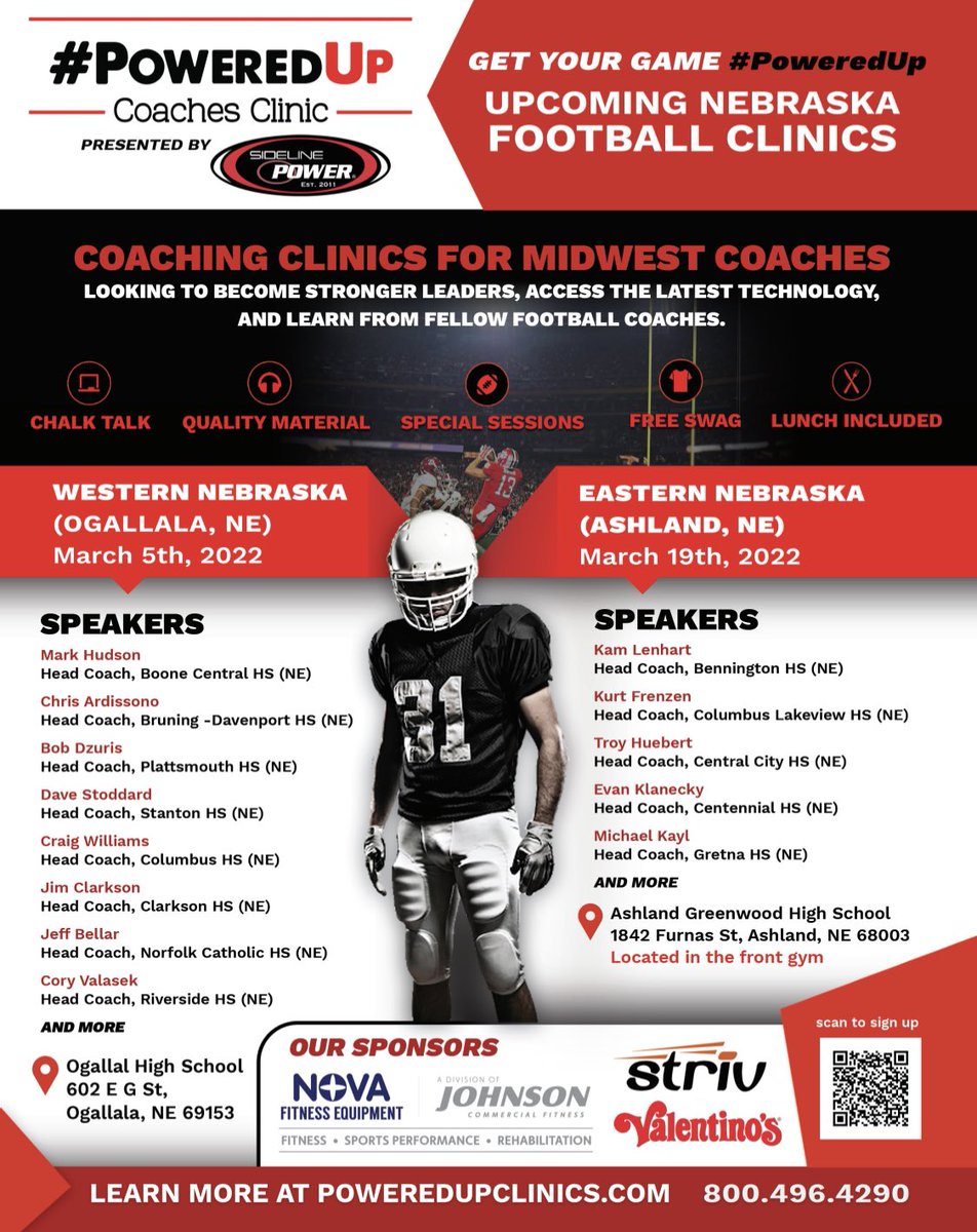Come join one of our 2022 Nebraska Football #PoweredUp Clinics <a href="/OgallalaFB/">🏈Ogallala IMPACT Football 🏈</a> <a href="/AGBluejayFball/">AG Bluejay Football</a> - sign up is now open.  poweredupclinics.com