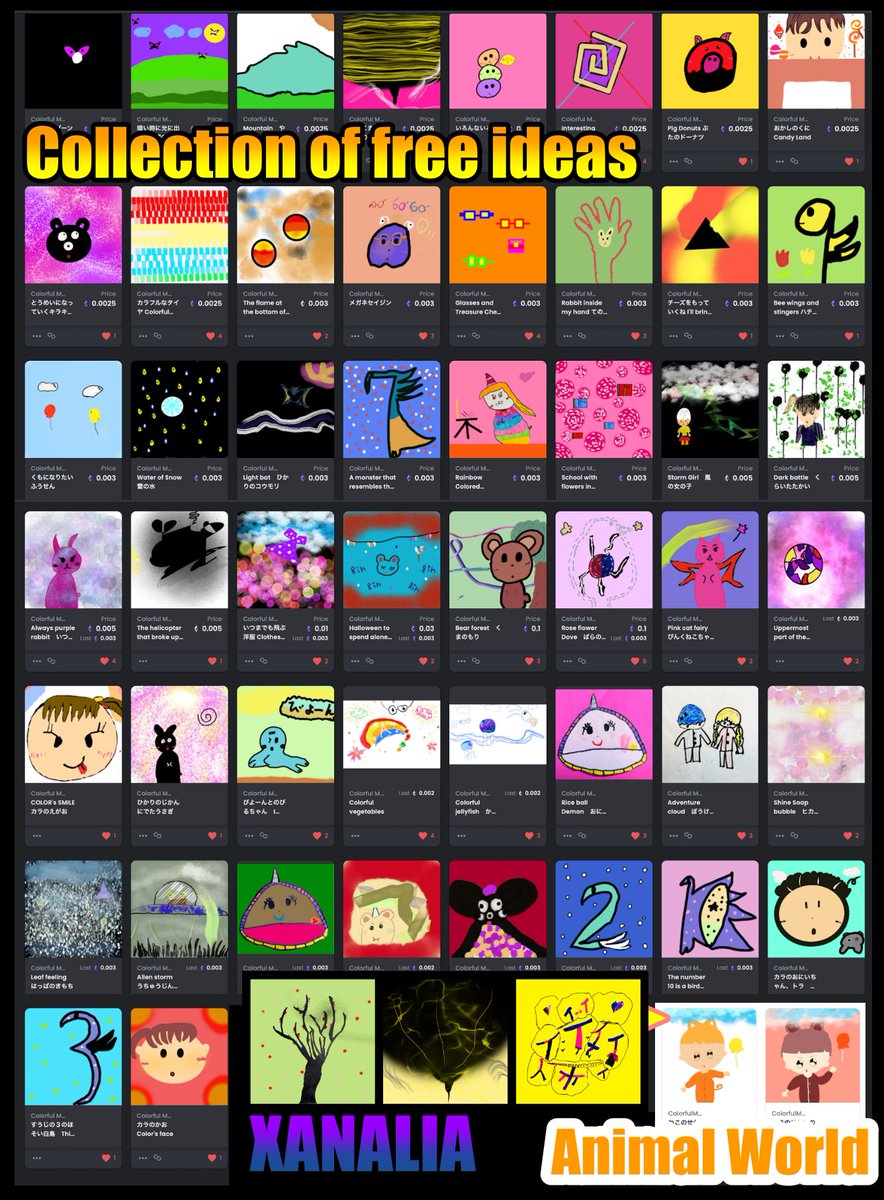 🎊Welcome to COLOR's world!
カラの世界へようこそ！ぜひきてね🥰

I am a first grade elementary school student in Japan.
I love my works and my collections♡
Come visit me! 

🌈OpenSea
opensea.io/collection/col…

🌈Other LINKs
lit.link/colorfulmagic