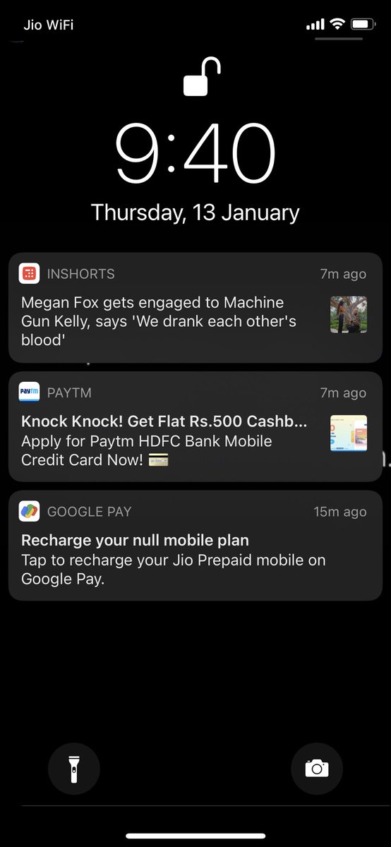 Today I saw this notification on my phone. But I guess null needs to be handled @GoogleIndia @Google https://t.co/0OWUfLBXla