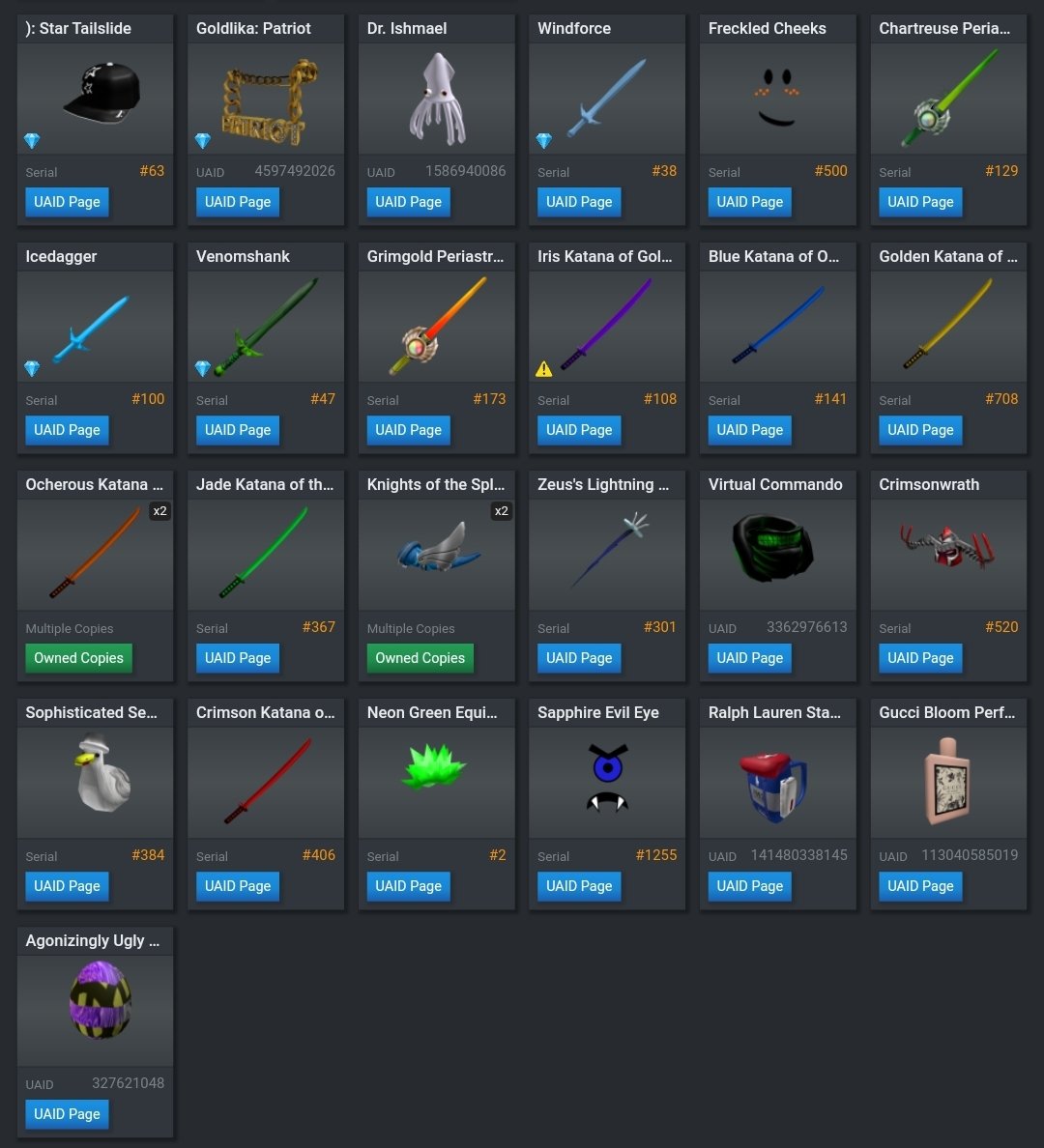 Rolimon's Roblox Account Value & Inventory - RblxTrade