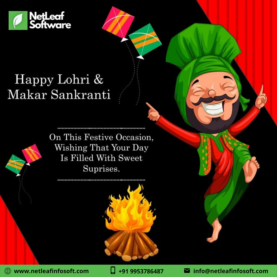 NetleafS's tweet photo. Happy Lohri & Makar Sankranti
#lohri2022 #makarsankranti #Netleafsoftware https://t.co/Nm9yVk5qxN