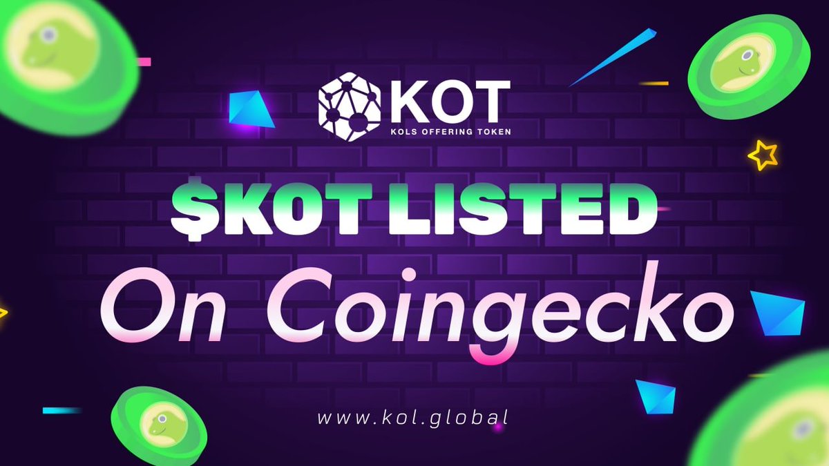 KolsToken's tweet photo. Congratulations $KOT Have Been Listed on CoinGEKO🎉🎉
Confirming the development of Kols Offering Token

🚀$KOT on CGK: https://t.co/gPkFzgjola

🛒Buy on PancakeSwap: https://t.co/5UMSrknsTC https://t.co/Zw2i1PGWYK
