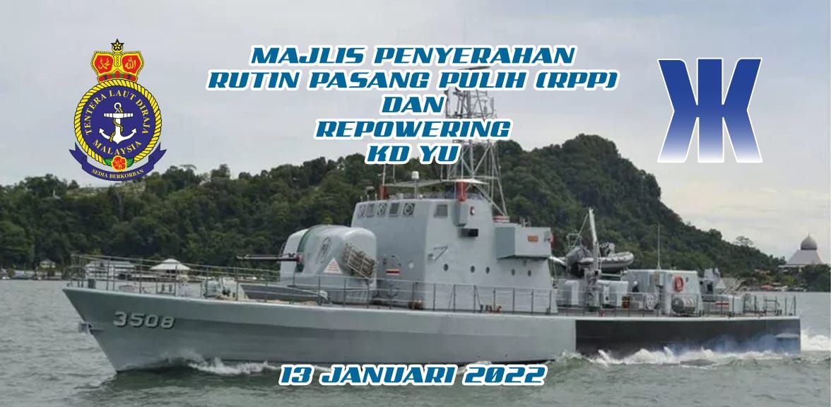 13 Jan -  Majlis Take In Hand Refit Repowering KD YU kepada Weldan Marine Services Sdn Bhd telah disempurnakan  oleh YBhg Panglima Logistik Timur.

#ReadyResponsiveResourceful