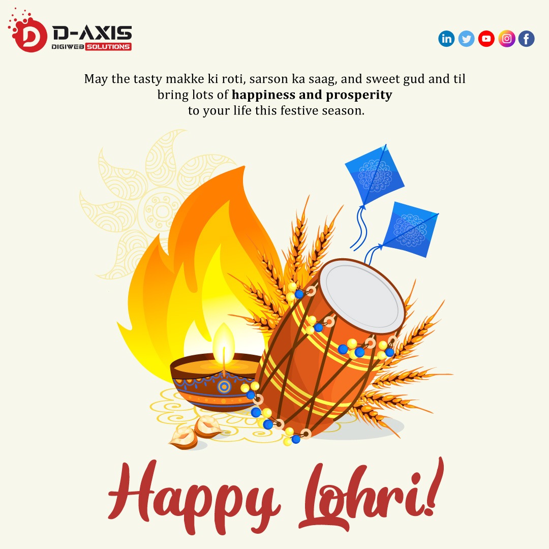 DDigiweb's tweet image. Wishing you a warm and beautiful Happy Lohri t all of you… May you and your family always enjoy this wonderful festival together.
#lohri #festival #india #sankranti #lohricelebration #makarsankranti #daxisdigiweb #digitalmarketingagency