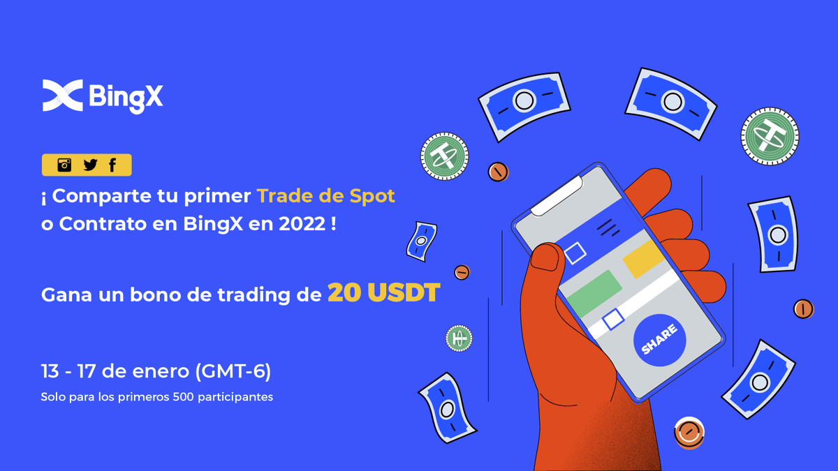 BingXLatino's tweet photo. ¡Muestren su talento chicas!

Compartan su primer trade de 2022, no importa si fue un Bingo con una flecha en la rodilla 😭 o uno en una lluvia de billetes, 🤑todos participan por un #bonodetrading de 20 USDT sin condición de desbloqueo. 💰

Más info 👇🏼
https://t.co/P8mmxfuAjV https://t.co/KURmrHtJcY