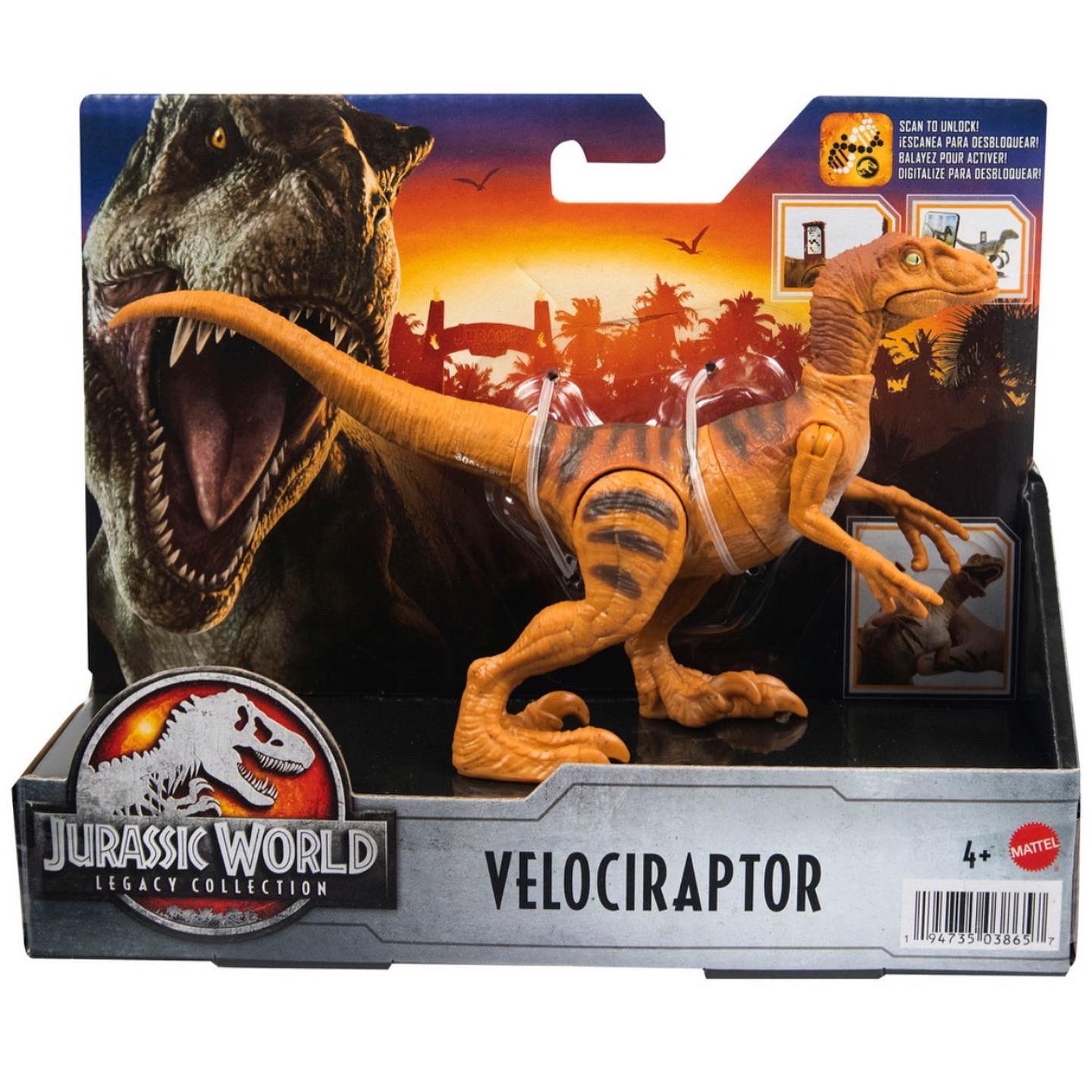 Jurassic World - Figurine de dinosaure Allosaurus - Dégâts