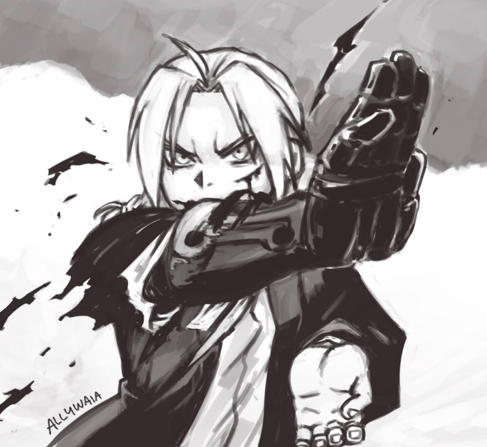 Fullmetal Alchemist Manga Panel Edward Elric | Postcard