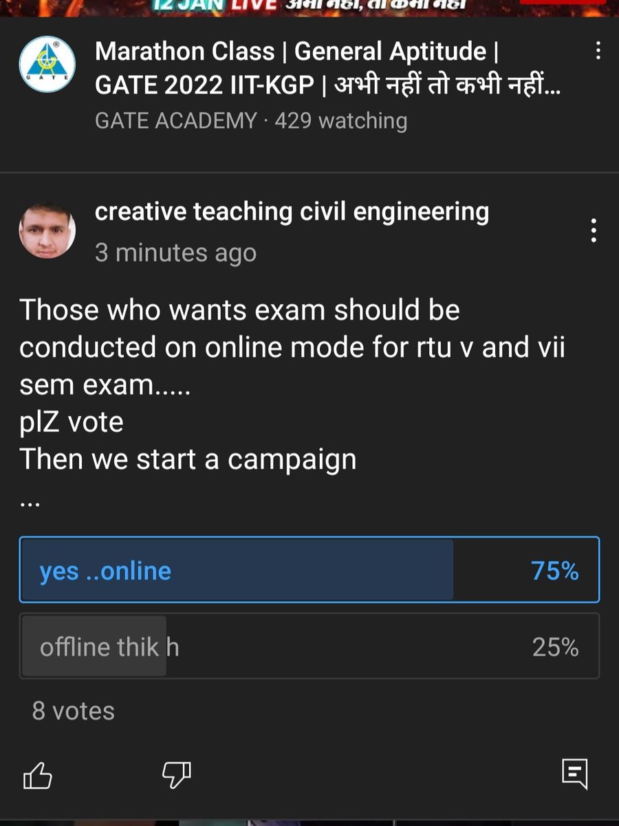 SamayGupta4's tweet photo. #RTU_ODDEXAM_ONLINEMODE
#Rtu_btechexam_online 
Where is democracy now??
When majority of the parents and students don't want to come for the offline exams in this critical situation of COVID-19, how can a gov. funded Tech University #RTUKOTA force students to give offline exams ? https://t.co/dBpLEAJwon