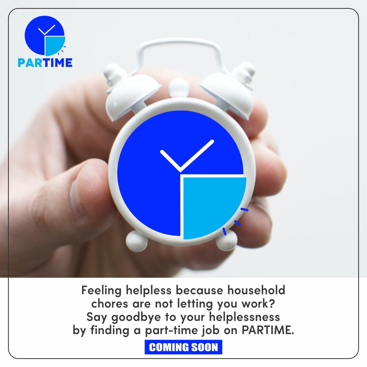 parttimejobapp's tweet photo. We know your household chores are important. So, now you can easily find a Part-time job so that your household chores don't get affected and you can earn to support yourself or your family.

Find the best Part-time jobs on the Partime app.
Coming Soon!
#partimeapp #partimejob https://t.co/8RBEXv7Ite