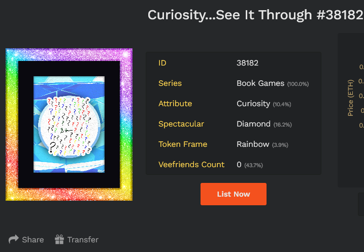 tpbkk87's tweet photo. Rainbow frame and Diamond spec is such an amazing looking combo! I'm seeing this through!! ๐๐
#BookGames #veefriends #rainbow #Diamond #curiosity #seeingitthrough https://t.co/YeLVY7oIjE