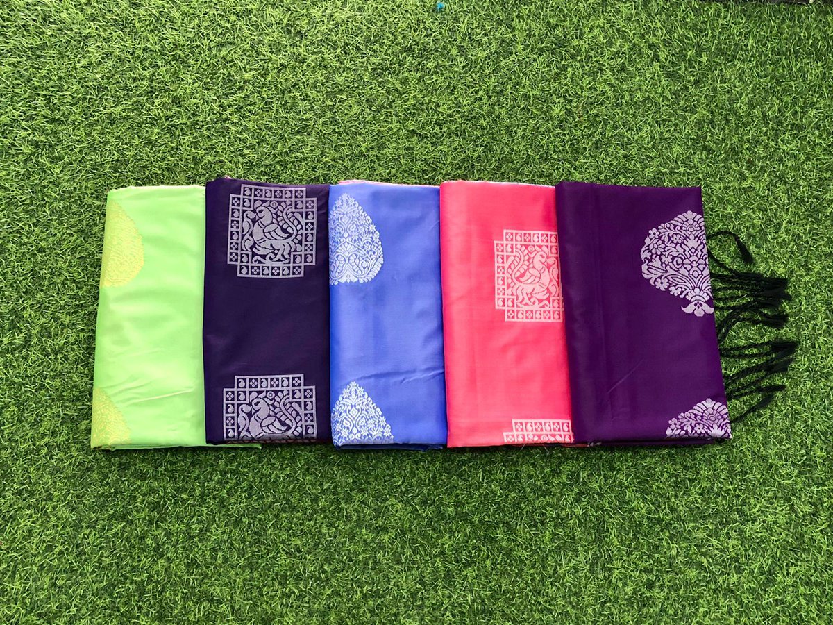 kavya_stylein's tweet image. Kanchi Semi Soft Silk Saree 
6.20 mtrs 
Rs 1300 
Contrast Blouse 
Shampoo Wash
Saree comes with neat box packing 
Colour may slightly vary due to digital photography.
Shipping Extra
#2ktrends