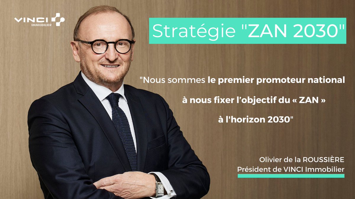 📣Le modèle de l’étalement urbain n’étant plus soutenable, <a href="/vinciimmobilier/">VINCI Immobilier</a> s’engage aujourd’hui à atteindre le #ZAN dès 2030. Le #recyclage urbain représentera ainsi plus de 50 % de notre activité avant 2030 ♻. Plus de détails sur nos engagements : bit.ly/3qn5FUn