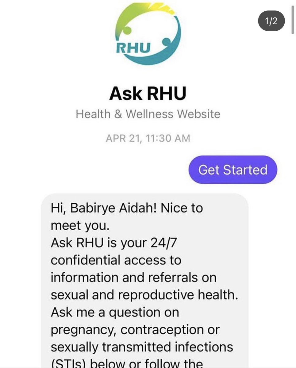 To maintain one’s sexual reproductive health,people need access to accurate information.They must be knowledgeable about contraception use &amp; prevention of STIs. 
Ask RHU on Facebook Messenger provides 24/7 confidential access to information &amp; referrals on SRH. 
#AskRHU #WeAreRHU