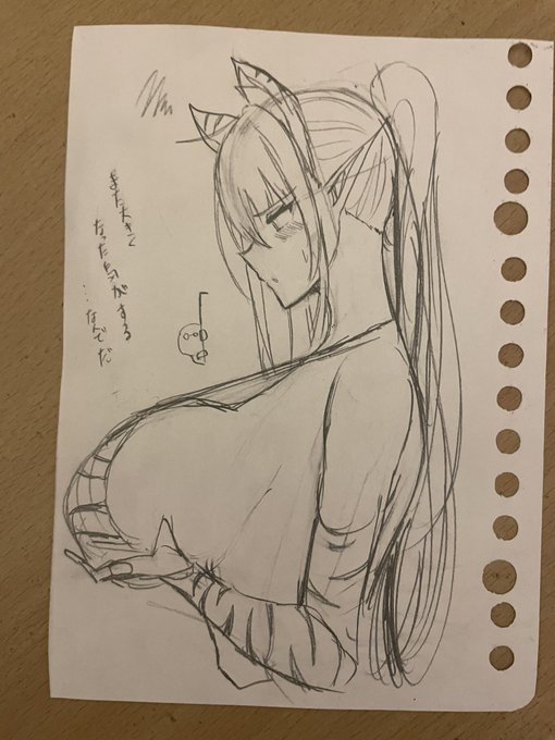 今日の絵 疲れが見える部門 