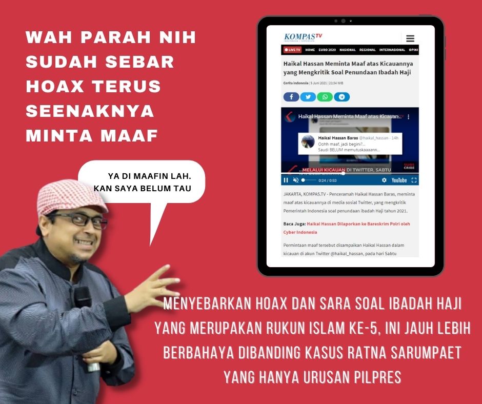 Widyarenee_'s tweet photo. Khilaf... maaf... khilaf... maaf... gituuu terus babah haikal sampe Jan Ethes jadi presiden.
Mana nih pembuktian hukum hrs ditegakkan demi rasa keadilan masyarakat ?? Sampai kapan Polri hrs kalah dngn tekanan massa. 

#TangkapAbdulSomad
#TangkapRockyGerung
#TangkapHaikalHasan https://t.co/FTTuo9wSGH