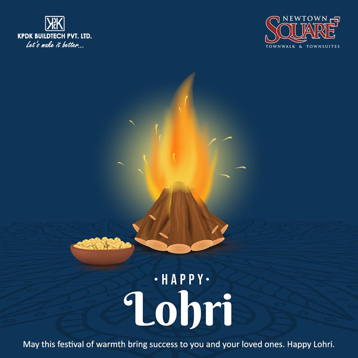 Newtownsquare_'s tweet image. May this festival of warmth bring success to you and your loved ones. Happy Lohri.
#kpdkbuildtech #newtownsquare #HappyLohri2022
