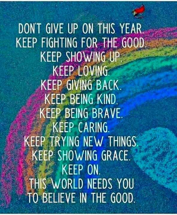 If you needed to see this, maybe someone else does too. So please pass it along. This world needs us all to believe in the good .. and to do our part to make the good be real for everyone. 

#NewYear2022 #EveryDayResolution #RepairTheWorld