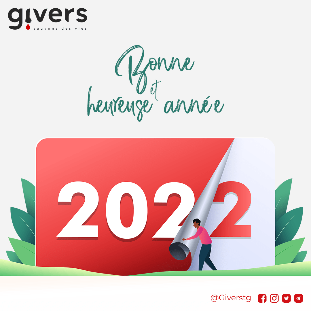 GiversTg's tweet photo. A toutes et tous les #TgBloodGivers et #TgLifeSavers,
Toute l'équipe de projet et les partenaires VOUS souhaitent une année 2022 #fructueuse.
Que notre famille s'agrandisse encore plus pour que nous sauvons encore plus de vies.
Grâce et abondance dans votre vie.
#TgTwittos https://t.co/PN3rL7BCwY