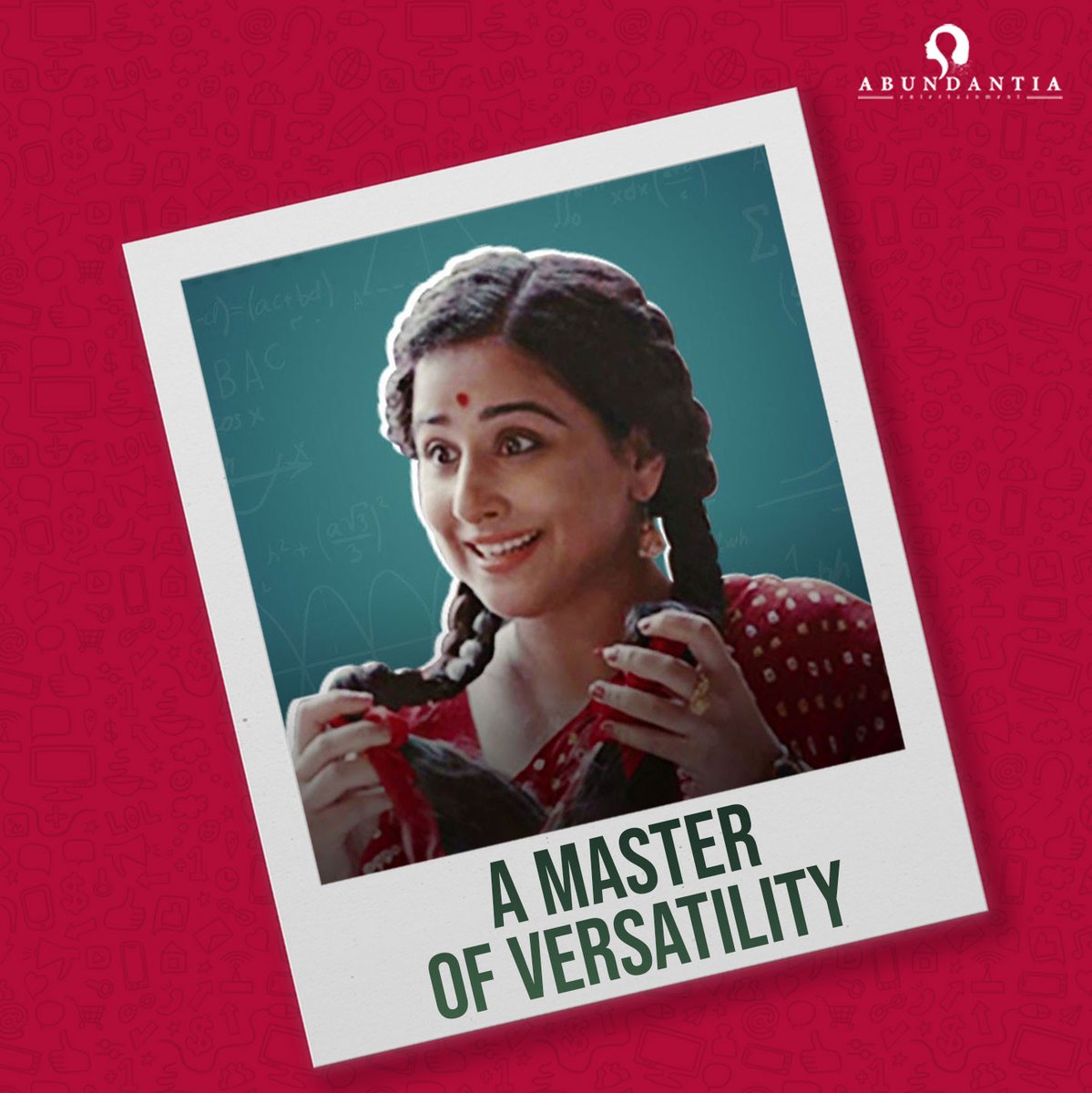 Abundantia_Ent's tweet photo. Talent + Passion + Dedication = The Amazing Vidya!
Now, this is an equation that everyone knows is true! 😊
Here's wishing the inimitable @vidya_balan a very happy birthday and a new year full of Jalsa! 😉
#happybirthday #vidyabalan #oursherni https://t.co/CNlafBXmzX
