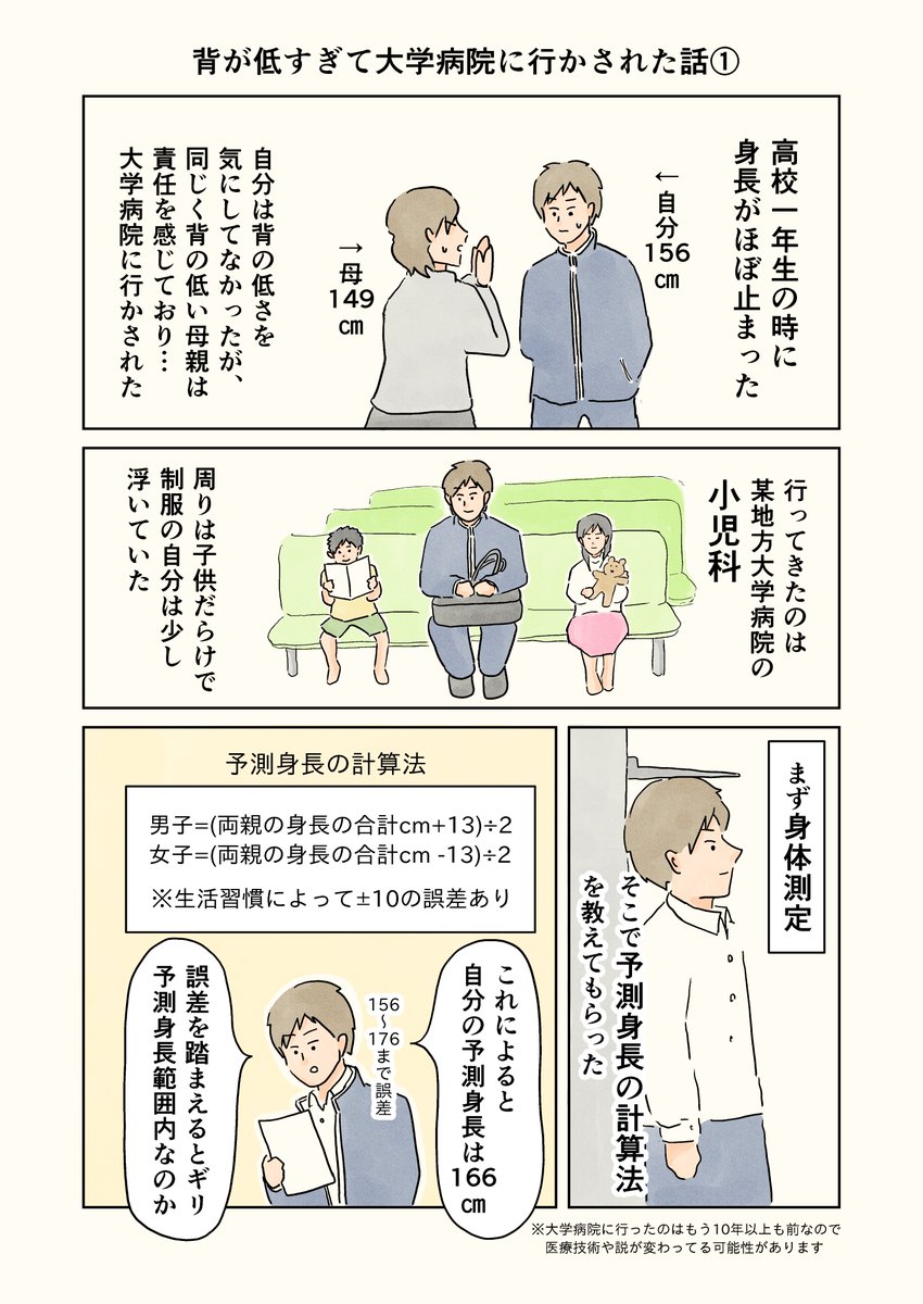 背が低すぎて大学病院に行かされた話。

#チビエッセイ 